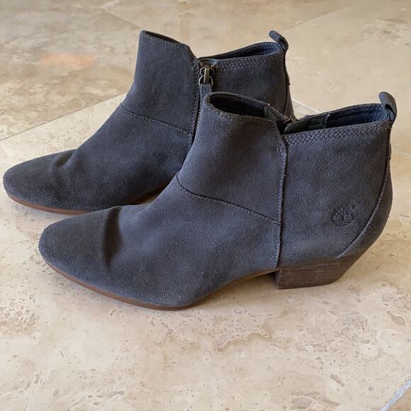 Timberland Grey Suede Ortholite Booties Size: 8 - Picture 2 of 9